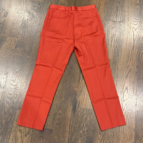 Alexander Wang Pants Slim Fit M Flat Front Slacks Rust Brick Red 26" Inseam - Picture 12 of 12